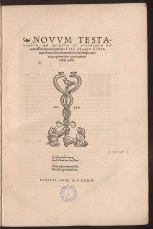 Erasmus — Greek-Latin New Testament (1539)