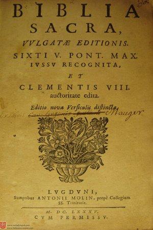Latin Vulgate — Biblia Sacra (1685)