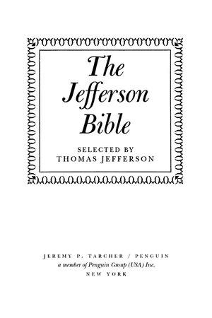The Jefferson Bible