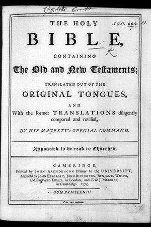 The Holy Bible (1775)
